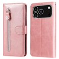 thumbnail image 1 of Estuche de Cuero PU con Cierre para iPhone 17 Pro , Funda Protectora con Billetera y Correa, 1 of 5