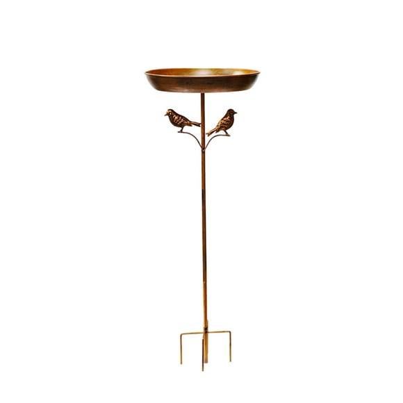 Bains d'Oiseaux pour l'Extérieur en Métal pour les Oiseaux de 33 Pouces Bol Chaud pour Oiseaux d'Extérieur et Mangeoire pour Oiseaux Bol Vintage Indépendant pour Mangeoire Bains d'Oiseaux pour l'Extérieur Jardin Mangeoire pour Oiseaux en Métal,Bol de Bain pour Oiseaux