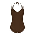 thumbnail image 4 of Xdegoge One Piece Swimsuit Women Push-Up Underwire Halter Neck Mesh Cut-out Bathing Suits Full Coverage Tummy Control Swimwear Summer Resort Vacation, 4 of 9