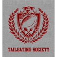 thumbnail image 4 of American Football Tailgating Society Adult Heather Gray Crew Neck Short Sleeve Tee-XL, 4 of 4