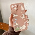 thumbnail image 1 of Cats And Flowers Pattern Graphic Pattern Anti-fall Phone Case For IPhone 14, 13, 12, 11 Pro Max, XS Max, X, XR, 8, 7, 6, 6S Mini, Plus, 1 of 3