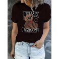 thumbnail image 1 of Camiseta para mujer veranoChic Bear Graphic Tee for Women - Casual Crew Neck Short Sleeve, Stretchy Polyester Blend, Machine Washable - Perfect Summer TopFather's Day, Mother's Day, New Year, Spring, 1 of 6