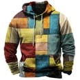 thumbnail image 5 of 3D plaid printed men's hoodie sweatshirt long sleeved pullover street men's clothing men's hoodie, 5 of 6