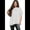 White, variant on Women'S Loose Dropped Shoulder Short Sleeve Pullover Sweater White L