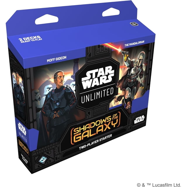 Star Wars: Unlimited TCG Shadows of The Galaxy STARTER SET - Master The Galaxy! Fast-Paced Trading Card Game for Kids and Adults, Ages 12+, 2 Players, 20 Minute Playtime