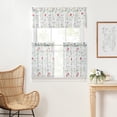 thumbnail image 5 of Martha Stewart Martha’s Garden Tier Set, Multicolor, Pole Top, Semi Sheer, Indoor, Adult, 2 Piece Set, 27" x 24", 5 of 6