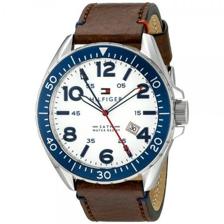 Tommy Hilfiger Men's 1791132 Brown Leather Quartz Watch