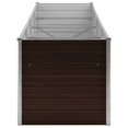 thumbnail image 2 of vidaXL Garden Raised Bed Brown 320x80x77 cm Galvanised Steel, 2 of 4