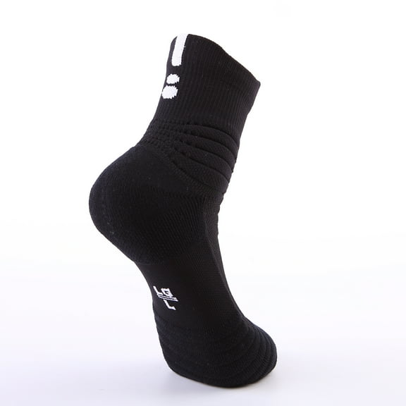 Hehanda Thickened Towel Bottom Solid Color Breathable Basketball Socks
