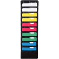 thumbnail image 1 of Wall File Organizer, 10 Pockets, Black, Wall Magazine Holder for Office, Home and Study, 1 of 5