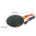thumbnail image 4 of relayinert Crepe Maker Metal Non-Stick Pancake Pan Household Electric Griddle with Handle Hook US Plug, Orange, 4 of 6