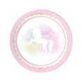 thumbnail image 1 of Procos - Platos para Fiesta Diseño Unicornio de Papel - Pack de 8 (Rosa, Blanco), 1 of 2
