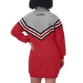 thumbnail image 5 of Women's WEAR by Erin Andrews  Red/Heather Gray Atlanta Falcons Chevron Stripe Dress, 5 of 5