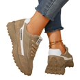 thumbnail image 4 of EKVAHL Women's Orthopedic Sneakers, Lace‑Up Trail Tennis Shoes, Wide Width Arch Support Walking Shoes for Outdoor Travel Daily Stroll Brown, 4 of 5