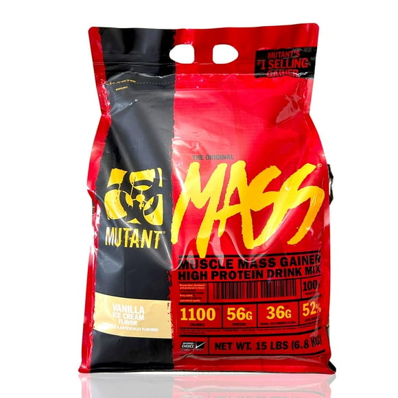 mutant mass 15 lbs sabor vanilla ice cream mutant mutmassvani