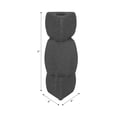 thumbnail image 4 of Decorative Ceramic Stacked Candle Holder for Home Decor - Modern Taper Candlstick Holder for Mantel, Console Table, or Living Room - Perfect Candle Stand Holder for Table Centerpieces - 9", Black, 4 of 11