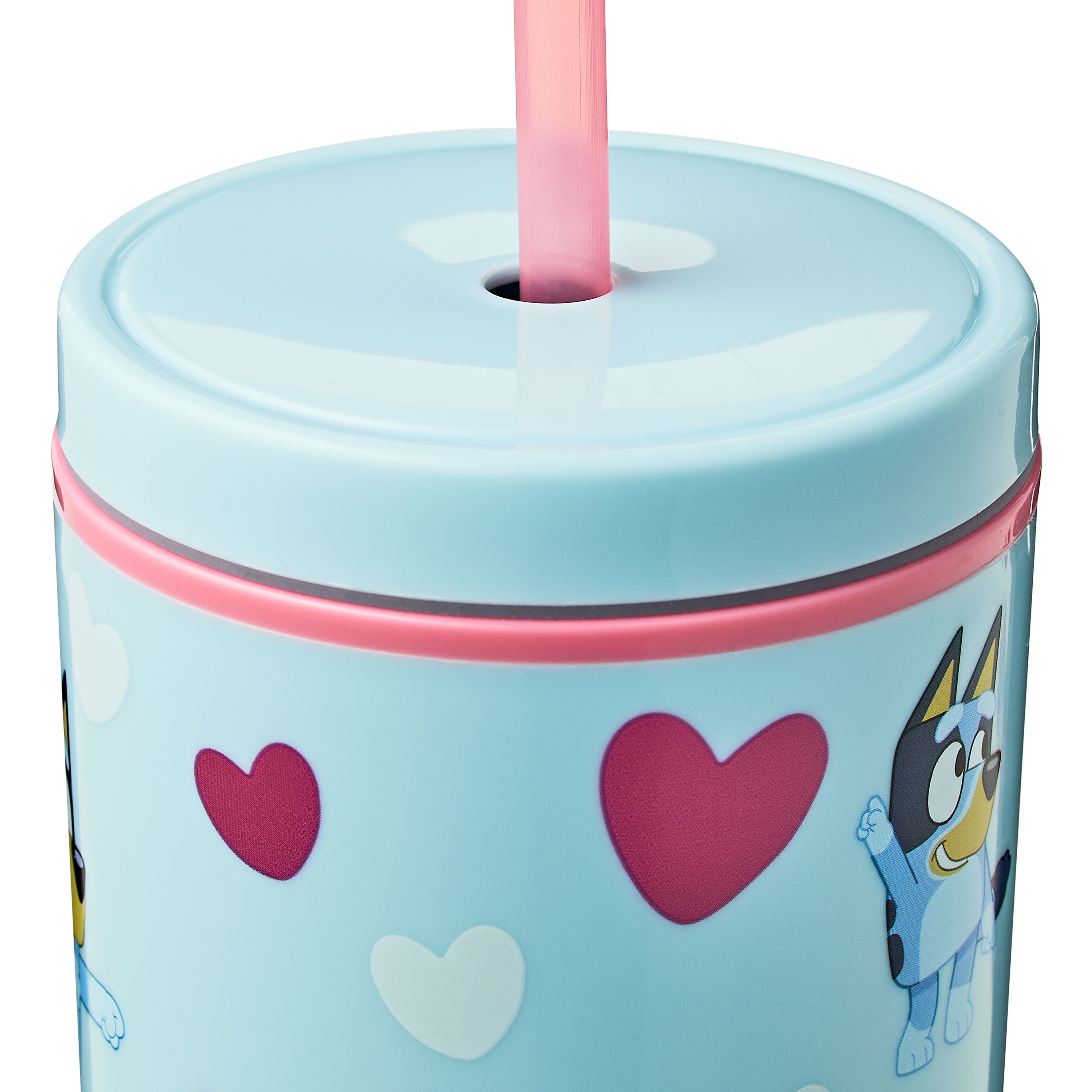 Zak Designs 23oz Bluey Durable Plastic Bravo Tumbler with