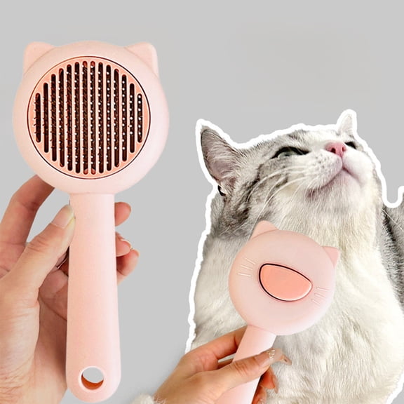 Tyidzon Cat Brush for Indoor Shedding Short Haired Dogs Grooming Supplies for Long Hair Pet Comb Essentials Tools, Removes Matted Fur and Loose Undercoat