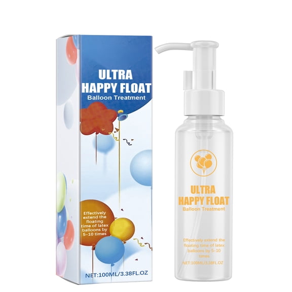 Alvantor Balloon Treatment for Helium Latex Balloons with Added Shine and Extended Float Time, 3.38 fl. oz.