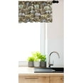 thumbnail image 3 of Ambesonne Dinosaur Window Valance, Prehistoric Mammals Design, 42" x 18", Umber Khaki Blue Grey, 3 of 3