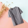 thumbnail image 4 of Men's Fashion Spring and Summer Casual Short Sleeve Round Neck Solid Color Tennis Tee Top with Breathable Comfort for Everyday Wear, 4 of 5