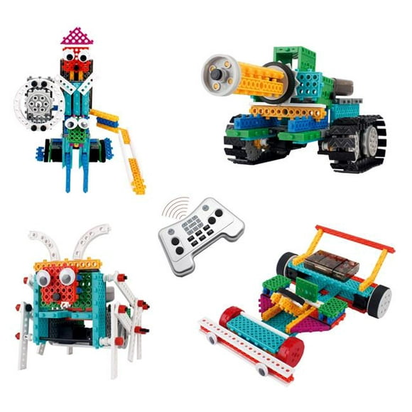 Kits de Construction de Contrôle à Distance & 44; Télécommande Machine d'Apprentissage Éducatif Robots Kits pour les Enfants Enfants pour le Plaisir - 237 Pièce