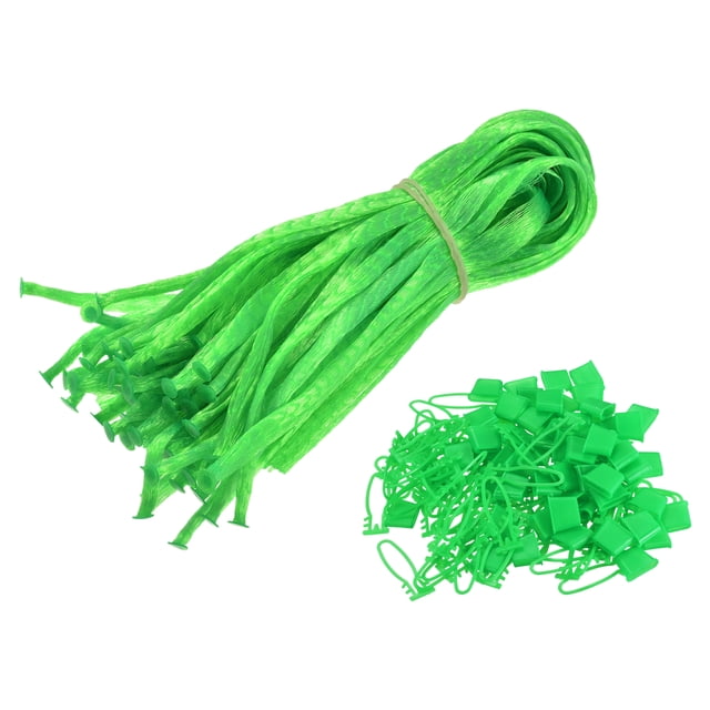 Unique Bargains Filets de Pastèque 13,78 Pouces Hamacs de Melon Suspendus w Boucle-Style Fermetures Sac de Fruits Réutilisable Vert 100 Pack