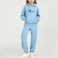 thumbnail image 1 of Cowsor Little Girls Outfits 2 Piece Toddler Long Sleeve Sweatshirt Leggings Pants Clothing Set, 1 of 6
