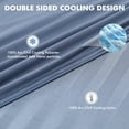 thumbnail image 4 of Aship Cooling Blanket Twin Size - Classic Stripe Cold Blanket for Hot Sleepers, Arc-Chill Thin Ice Cooling Summer Blanket to Relieve Night Sweats and Hot Flashes, Blue, 59"*79", 4 of 9