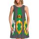 thumbnail image 1 of Easygdp Spring St Patrick’S Day Irish Gnomes para Vestido Transpirable de Mujer, Vestido Suelto de Manga Corta con Pliegues y Bolsillos para el Verano, 1 of 7