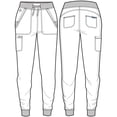 thumbnail image 2 of MED COUTURE Pantalon de Sarrau de Yoga Jogger pour Femmes Touch, Couleur : Bordeaux, Taille : 3TG Régulier, 2 of 5
