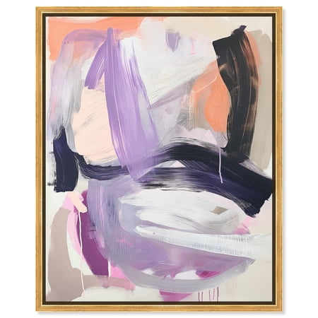 Polychrome Whispers II Canvas Pastel Abstracts by Art Remedy Gold Frame 20 x 24