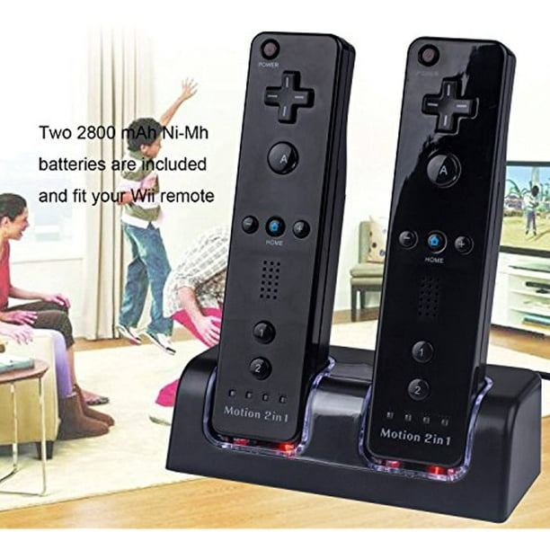 CTA: Dual Charge Station; Controller Charging Docks Nintendo Wii 2 new  batteries
