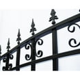 thumbnail image 2 of ALEKO SET12X4STPS St. Louis Iron Wrought Single Driveway Combo Gate 12' & Pedestrian Gate - Black, 2 of 10