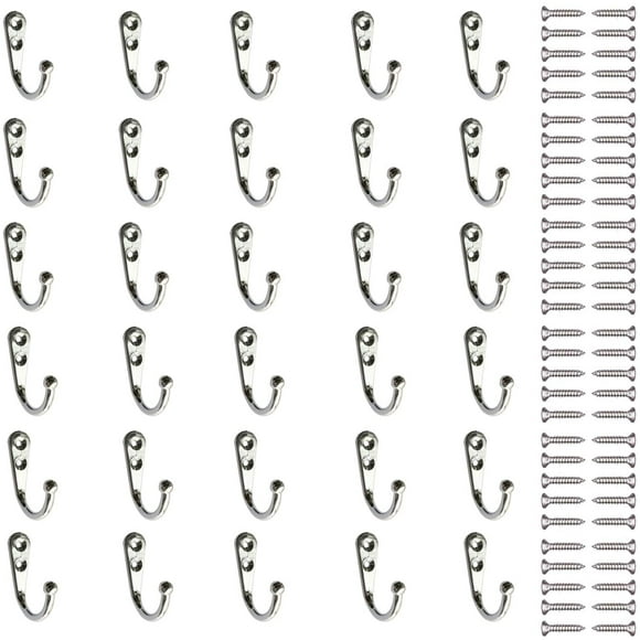 Ganchos de tornillo Apuakthei 30, gancho para armario, alta resistencia, gancho de pared, dormitorio, baño, armario, sala de estar