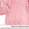 thumbnail image 5 of Solaris Wearable Sleeve Blanket, Flannel Blanket Sweatshirt for Adult,Women,Men Soft Sofa TV Throw Blanket,Cozy Hoodie with Sleeves and Pockets, ,55x72, 5 of 7