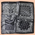 thumbnail image 6 of Mqqzkk Squared Satin Hair Scarf Flower Printed Head Scarf Soft Comfy Head Wrap Flower Hair Bandana Neck For Women, 6 of 6