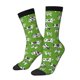 thumbnail image 1 of Balery Cows With Calfs Green Calcetas Largas con Estampado para Hombre y Mujer – Suaves y Transpirables, Talla Única (US 5-11), 1 of 6