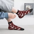 thumbnail image 2 of Rocae Plaid Reindeer Snowflakes for Premium Adult Socks,Comfortable, Breathable, and Durable Socks, Perfect for Everyday Wear, 2 of 7