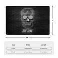 thumbnail image 4 of XMXT Non-Slip Area Rug, Dazzling Skull Neon Print Polyester Rugs for Living Room, 72 x 48 inches Black, 4 of 9