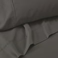 thumbnail image 3 of Superior 4-Piece 1400-1500 Thread Count Bed Sheet Set, Full, Charcoal, 3 of 10
