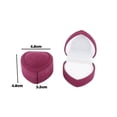 thumbnail image 7 of ZMHIXM Velvet Ring Box Earrings Box Jewelry Case Storage Gift Proposal Engagement Wedding Box Jewelry Counter Display, 7 of 7