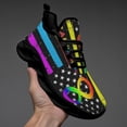 thumbnail image 3 of Autism Acceptance American Shoes Trail Running Shoe Non-Slip Breathable Comfortable Sneakers Black Size 7, 3 of 7