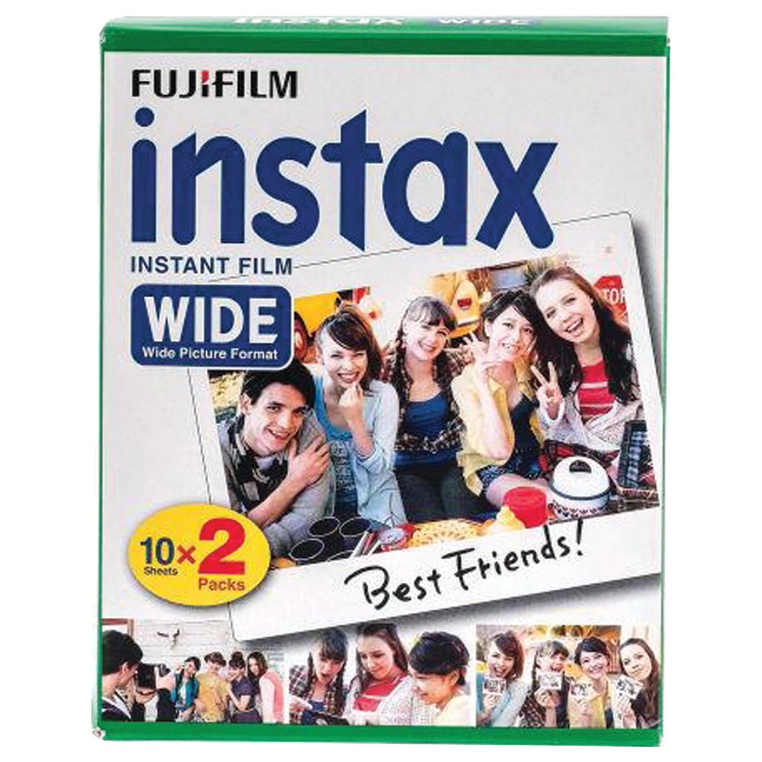 2 Packs of Fuji Instax Wide Film for Fujifilm Instant Cameras 