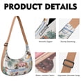 thumbnail image 2 of Fashion Shoulder Bag for Women – Water-Resistant & Trendy, Cartoon puppy pattern, Cute Pet, Artistic dog print, Bone Style Bag, 2 of 5