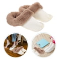 thumbnail image 2 of GOOHOCHY 1 par de plantillas de felpa para zapatos, forro cálido para invierno, zuecos, botas de nieve, forros de repuesto, zuecos extraíbles, zapatillas, plantilla, talla 40-41, 2 of 8