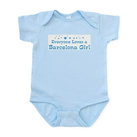 

CafePress - Loves Barcelona Girl Infant Bodysuit - Baby Light Bodysuit Size Newborn - 24 Months