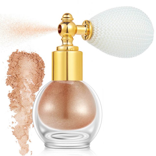 Heliisoer High-gloss Brightening Powder Spray Body Powder Spray Glitter Powder