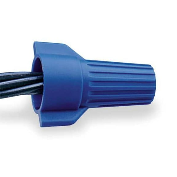 Twist-On Wire Connector, 6 AWG Max, Blue, Polypropylene Insulation, 600 V, 50 PK