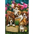 thumbnail image 3 of Briarwood Lane In The Garden Dogs Spring House Flag, 3 of 4